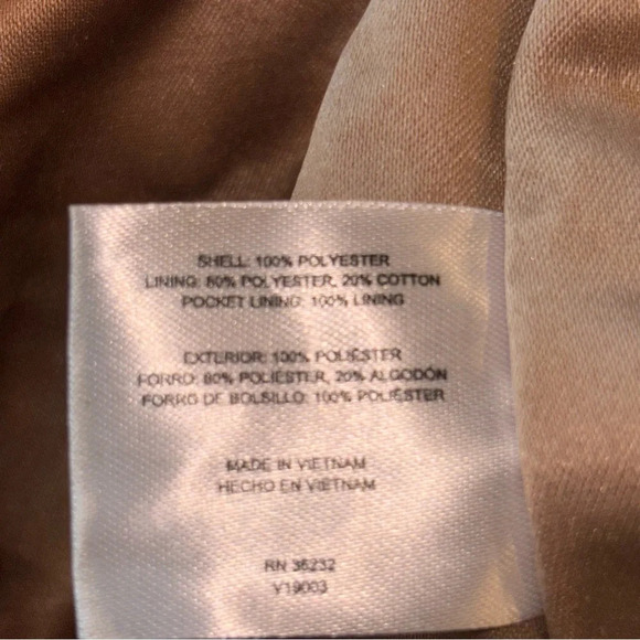 Martha Stewart Hooded A-Line Coat, Large, Water Resistant - Picture 8 of 11